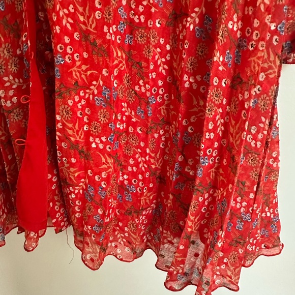 ASOS Maternity Red Floral Long Sleeve Dress - Picture 8 of 12